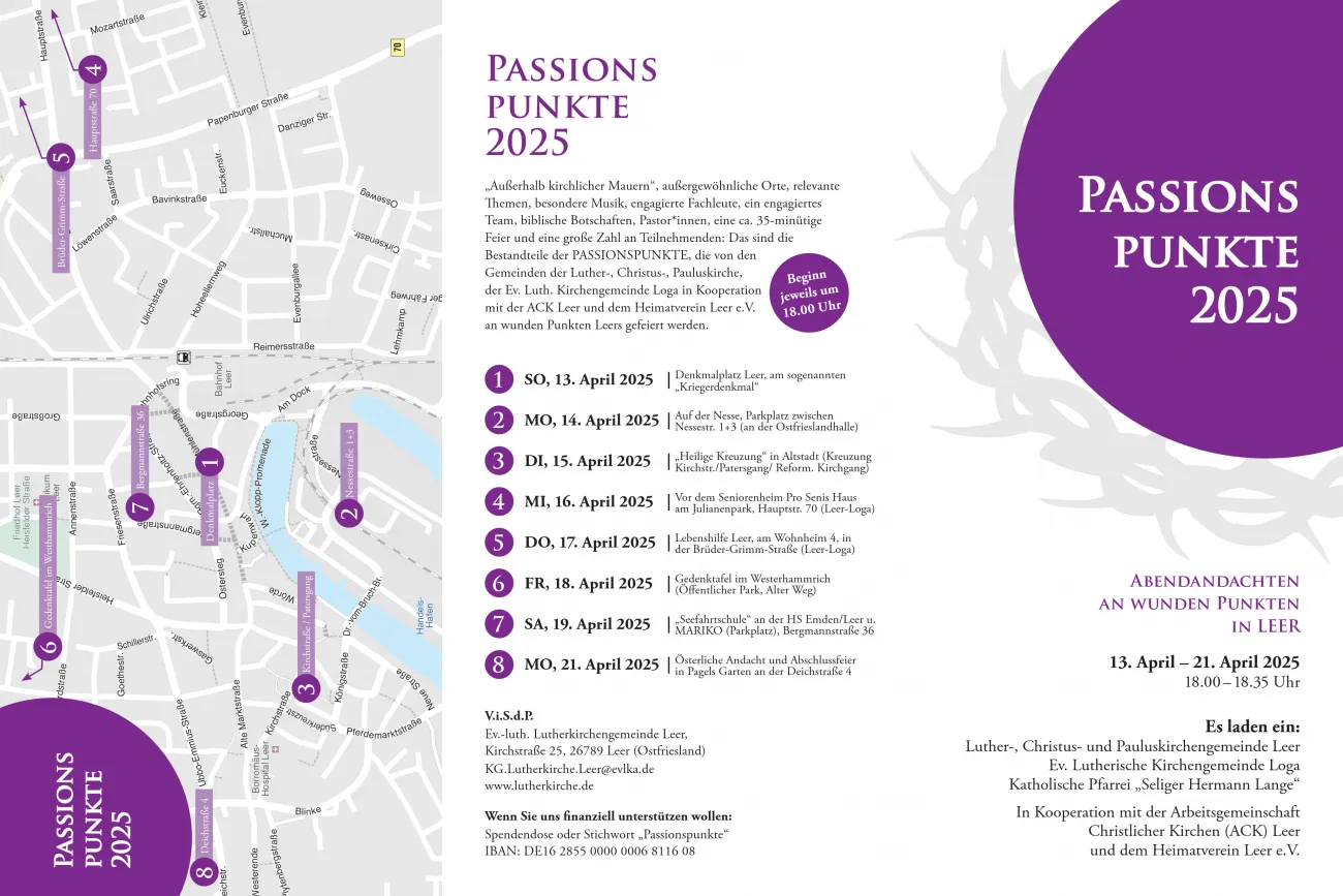 Hauptbild der Veranstaltung Passionspunkte 2025 - (K)ein Grab und (K)eine Trauer?!