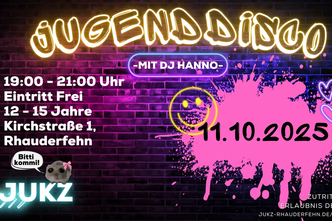 Hauptbild der Veranstaltung 3. Jugenddisco 