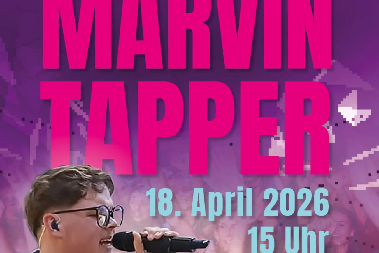Hauptbild der Veranstaltung MARVIN TAPPER LIVE &amp; KOSTENLOS  IM DOLLARTCENTER
