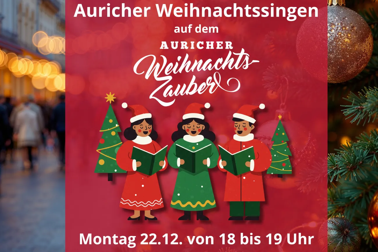 Hauptbild der Veranstaltung Auricher Weihnachtssingen