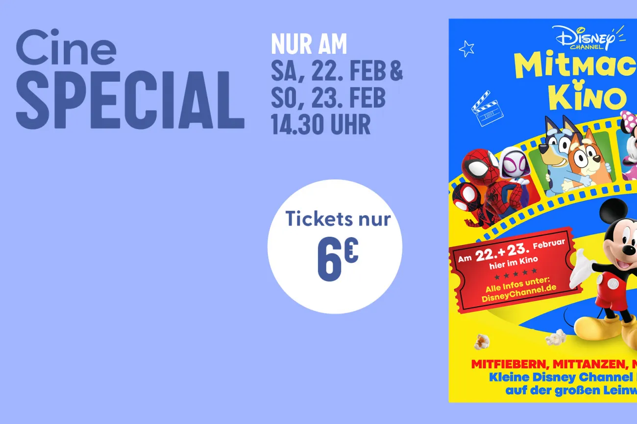 Hauptbild der Veranstaltung Disney Channel Mitmachkino 2025