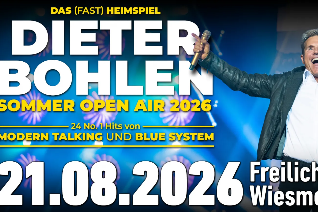 Hauptbild der Veranstaltung Dieter Bohlen Live mit Band - Das (fast) Heimspiel