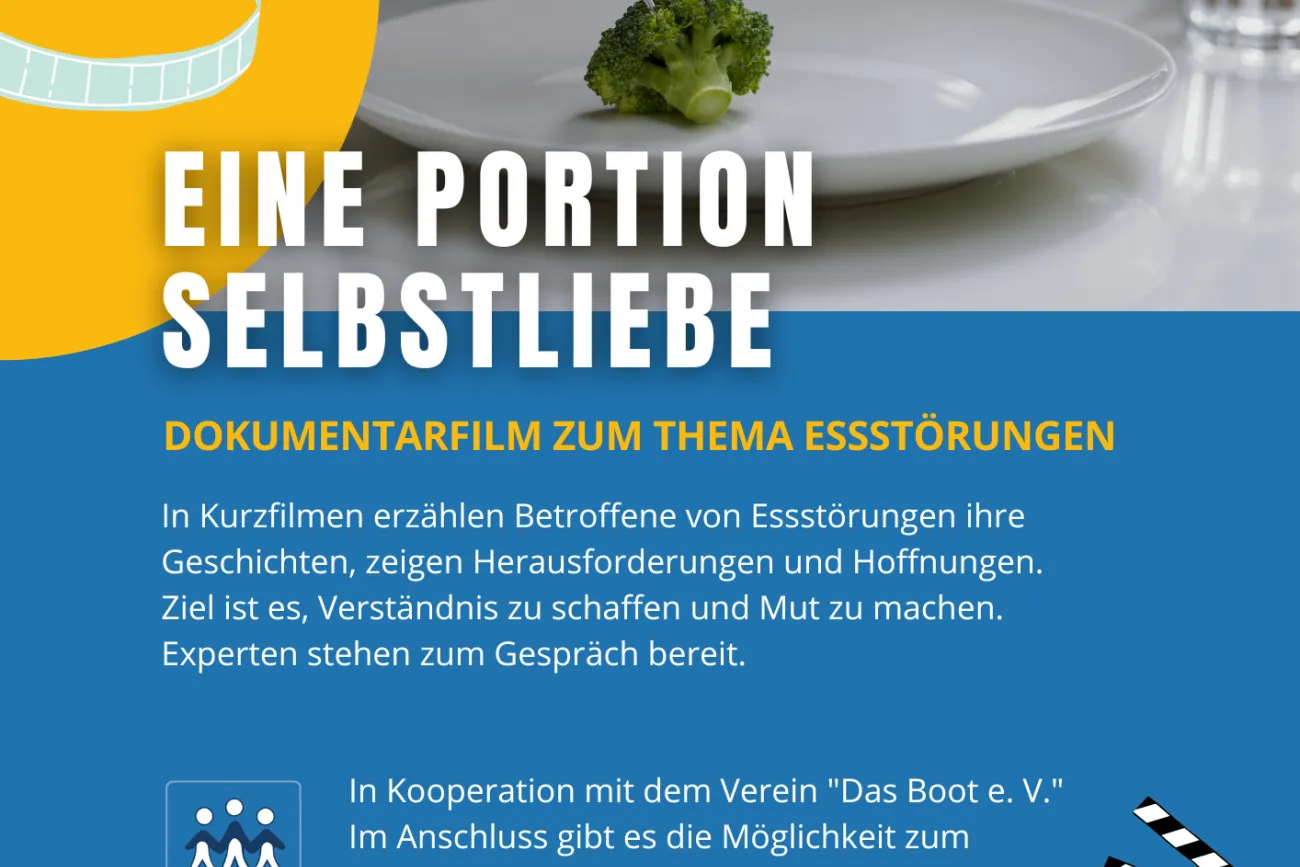 Hauptbild der Veranstaltung Eine Portion Selbstliebe - Dokumentarfilm zum Thema Essstörungen