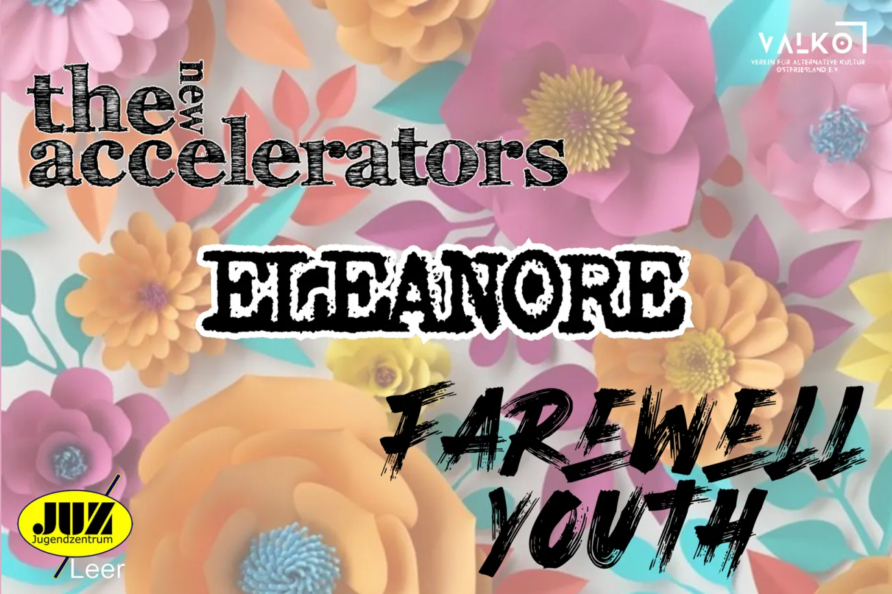 Hauptbild der Veranstaltung Farewell Summer II - Live-Konzert im JUZ Leer mit Farewell Youth, Eleanore und The New Accelerators