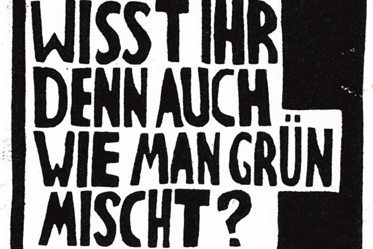 Hauptbild der Veranstaltung Ausstellung: ‚‚Wisst ihr denn auch, wie man Grün mischt?"