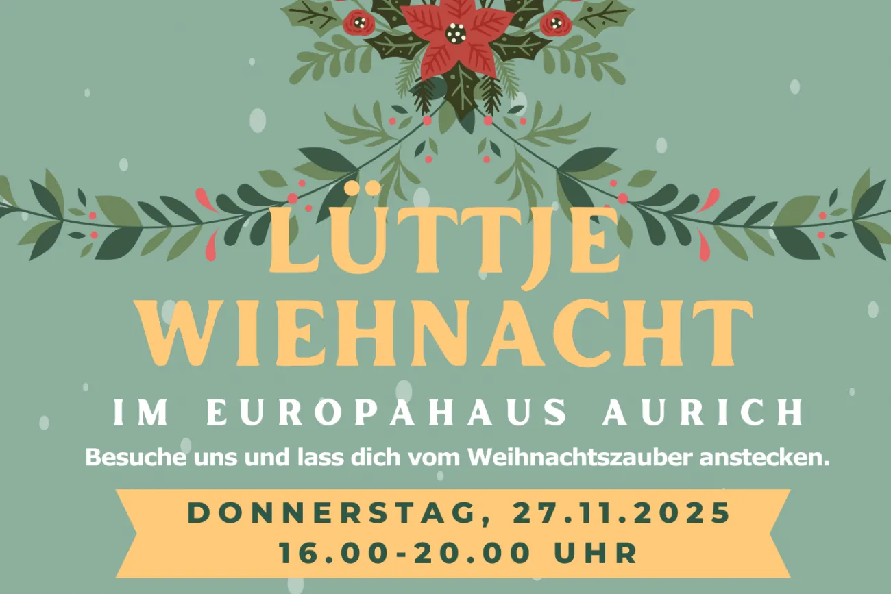 Hauptbild der Veranstaltung Lüttje Wiehnacht im Europahaus Aurich