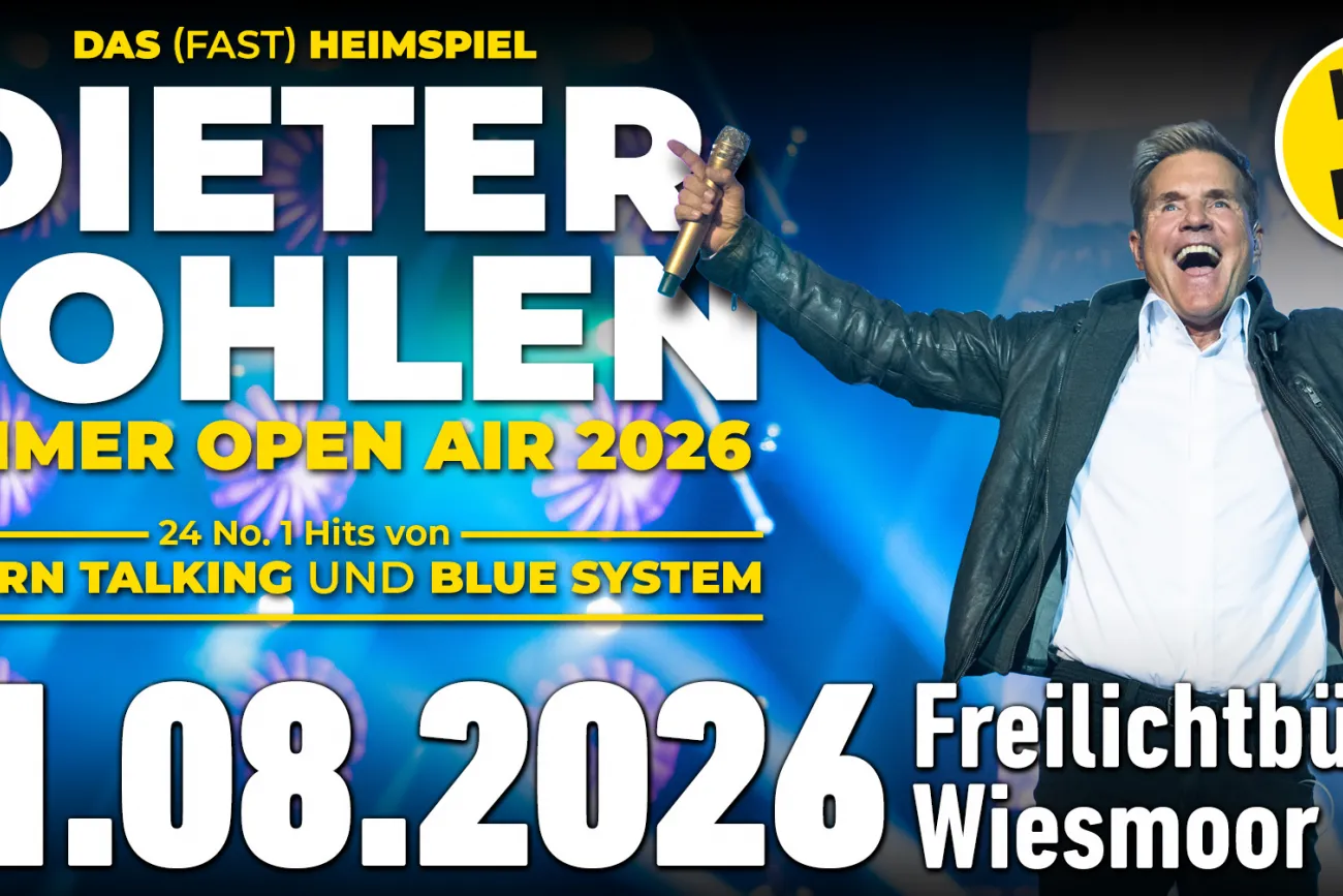 Hauptbild der Veranstaltung Dieter Bohlen Live mit Band - Das (fast) Heimspiel