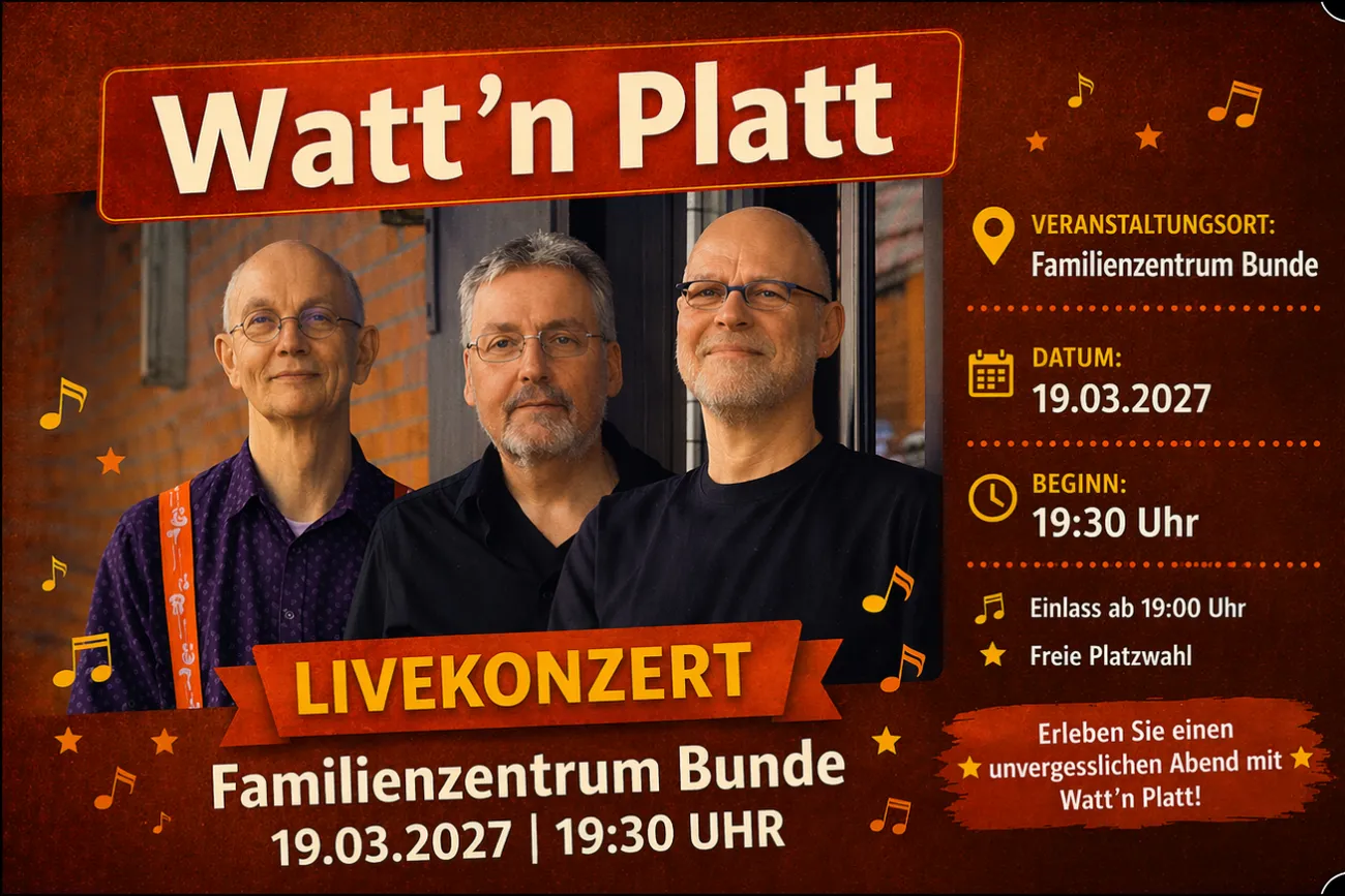 Hauptbild der Veranstaltung Livekonzert: Watt`n Platt