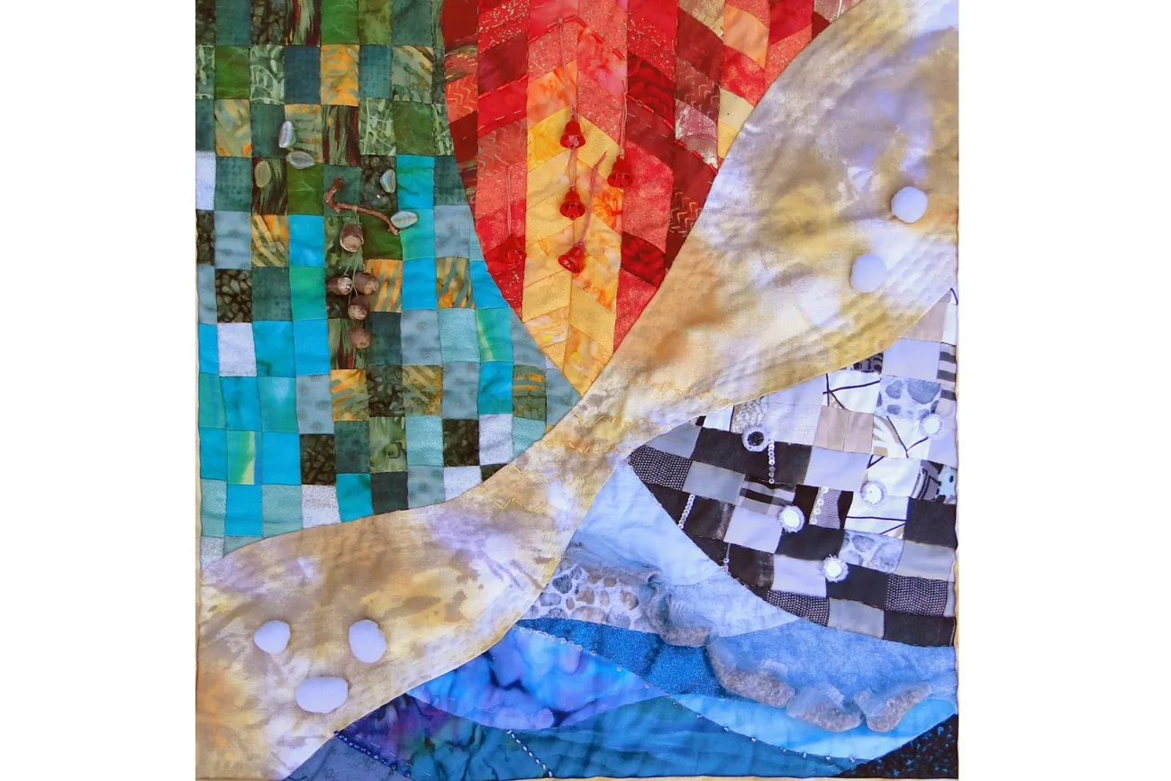 Hauptbild der Veranstaltung STOFF-KUNST IM DUO  -  Quilt-Ausstellung von Monika Huch und Monika Nolte