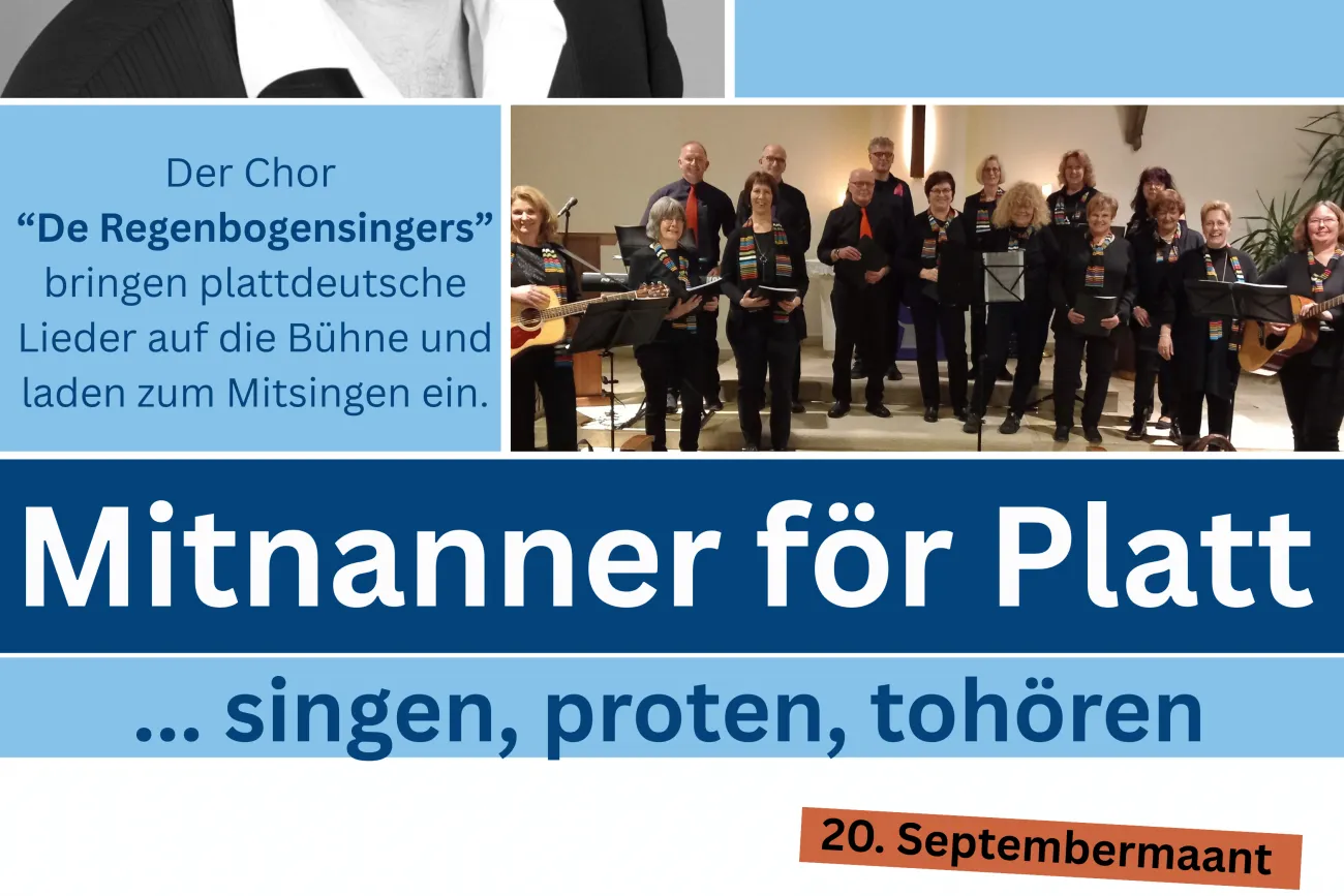 Hauptbild der Veranstaltung Mitnanner för Platt mit Frank Jakobs im Rathaus Moormerland