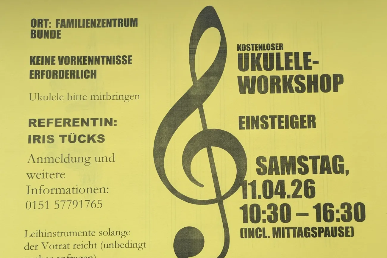 Hauptbild der Veranstaltung Lust auf Ukulele? Ein Einsteiger-Workshop