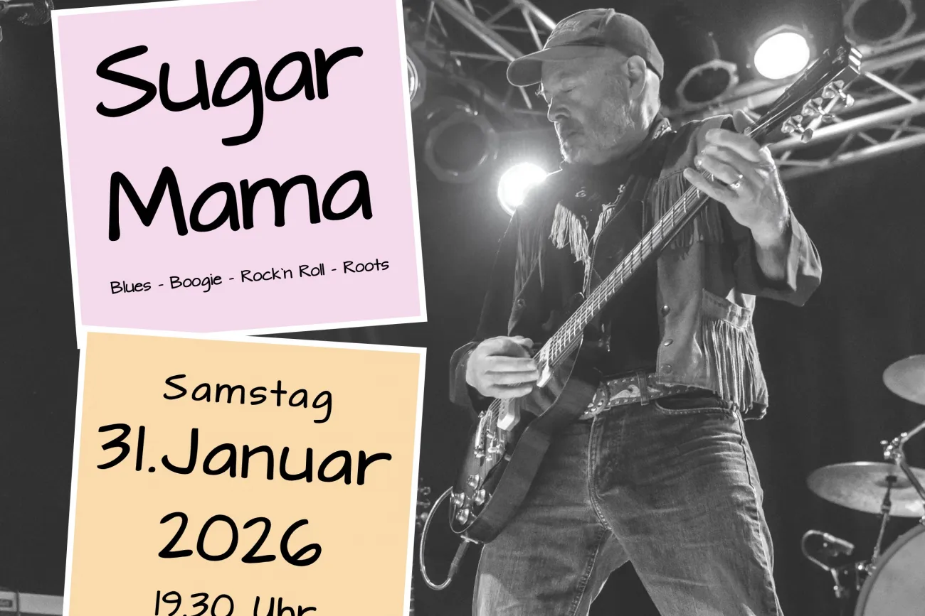 Hauptbild der Veranstaltung Live: Blues + Rock mit Sugar Mama