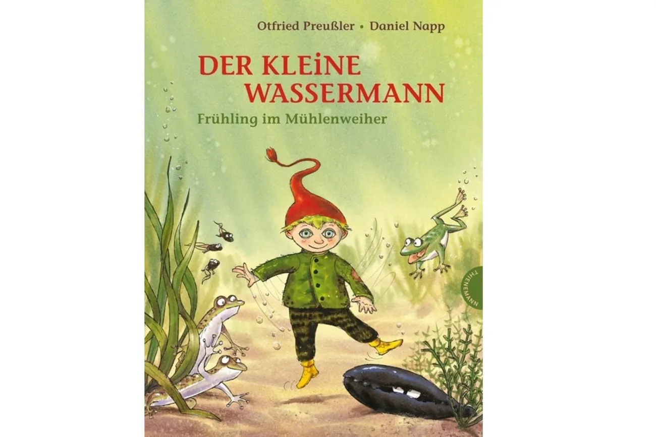 Hauptbild der Veranstaltung Bilderbuchkino  - Der kleine Wassermann: Frühling im Mühlenweiher