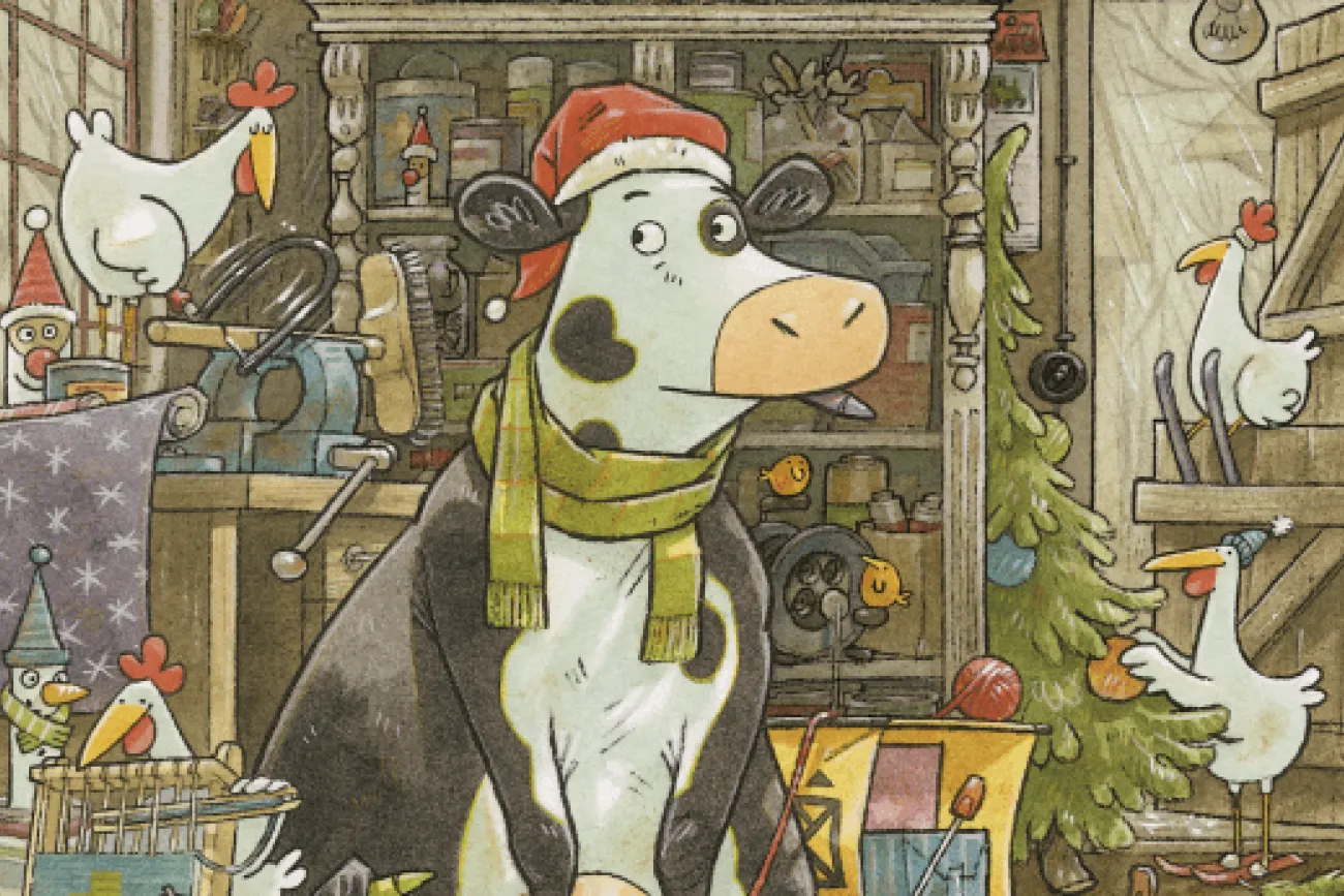 Hauptbild der Veranstaltung Bilderbuchkino - Lieselotte Weihnachtskuh