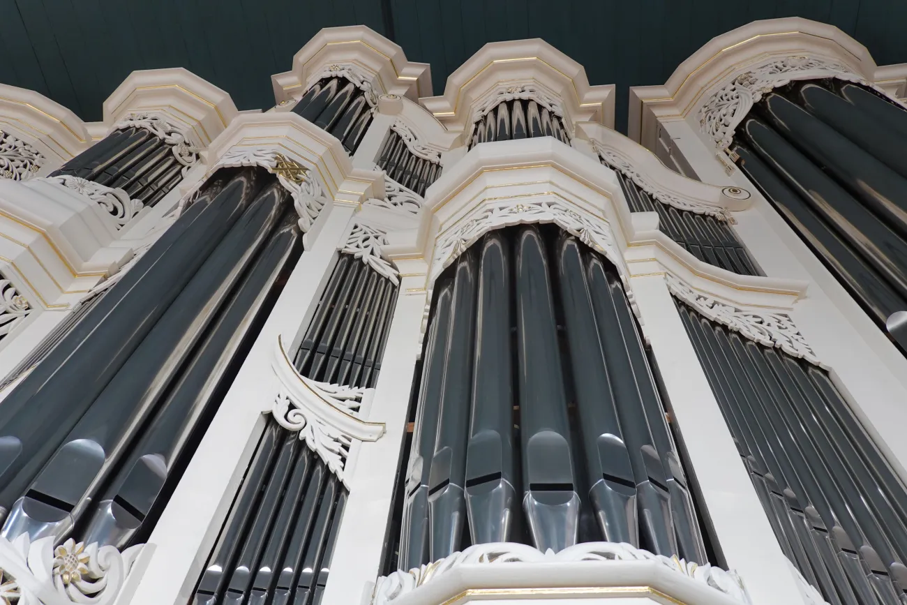Orgel in der Großen Kirche aus der Sicht des Organisten