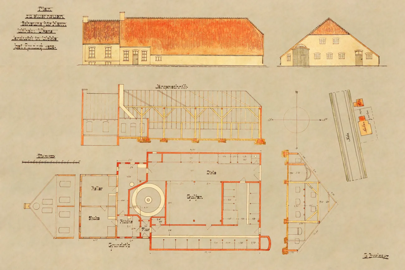 Bauzeichnung von 1909