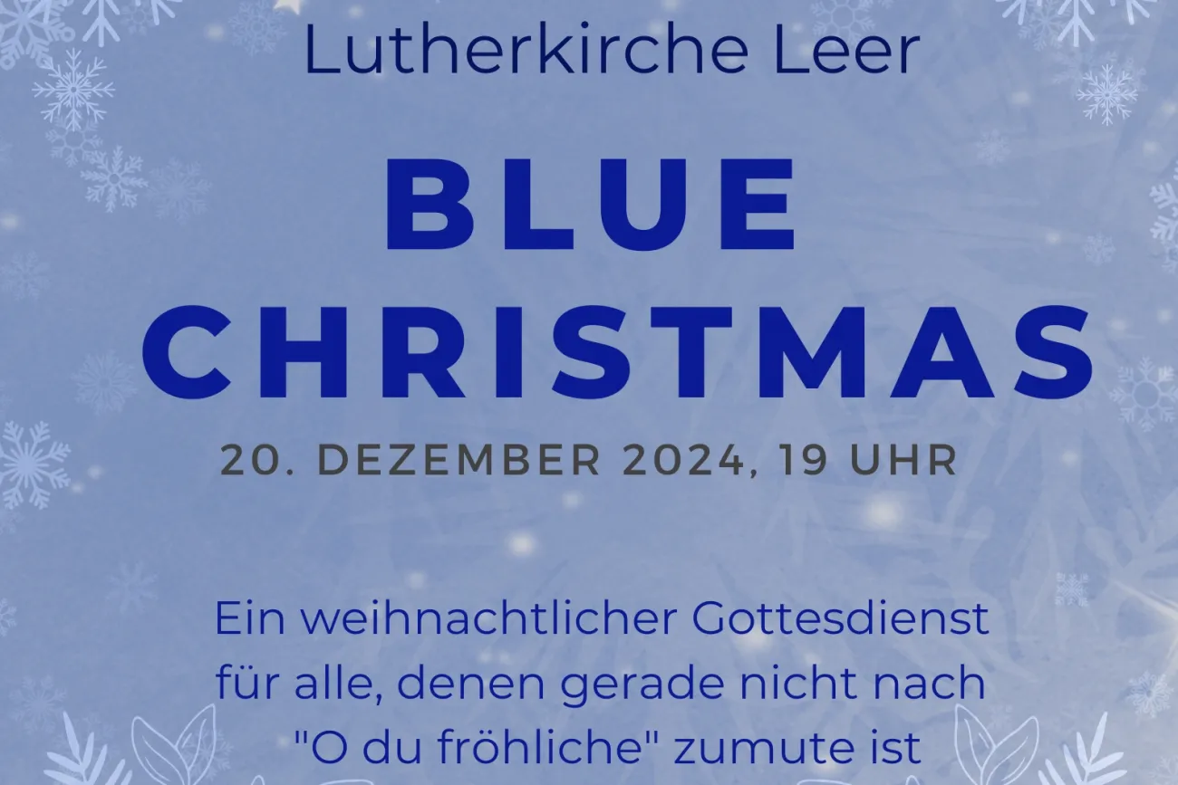 Plakat Blue Christmas