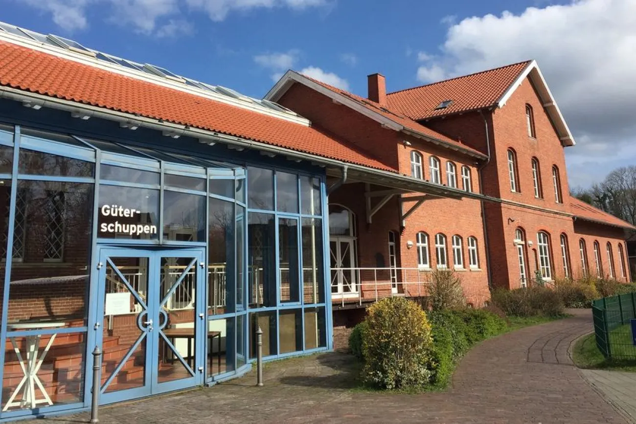 Frontansicht Güterschuppen Aurich