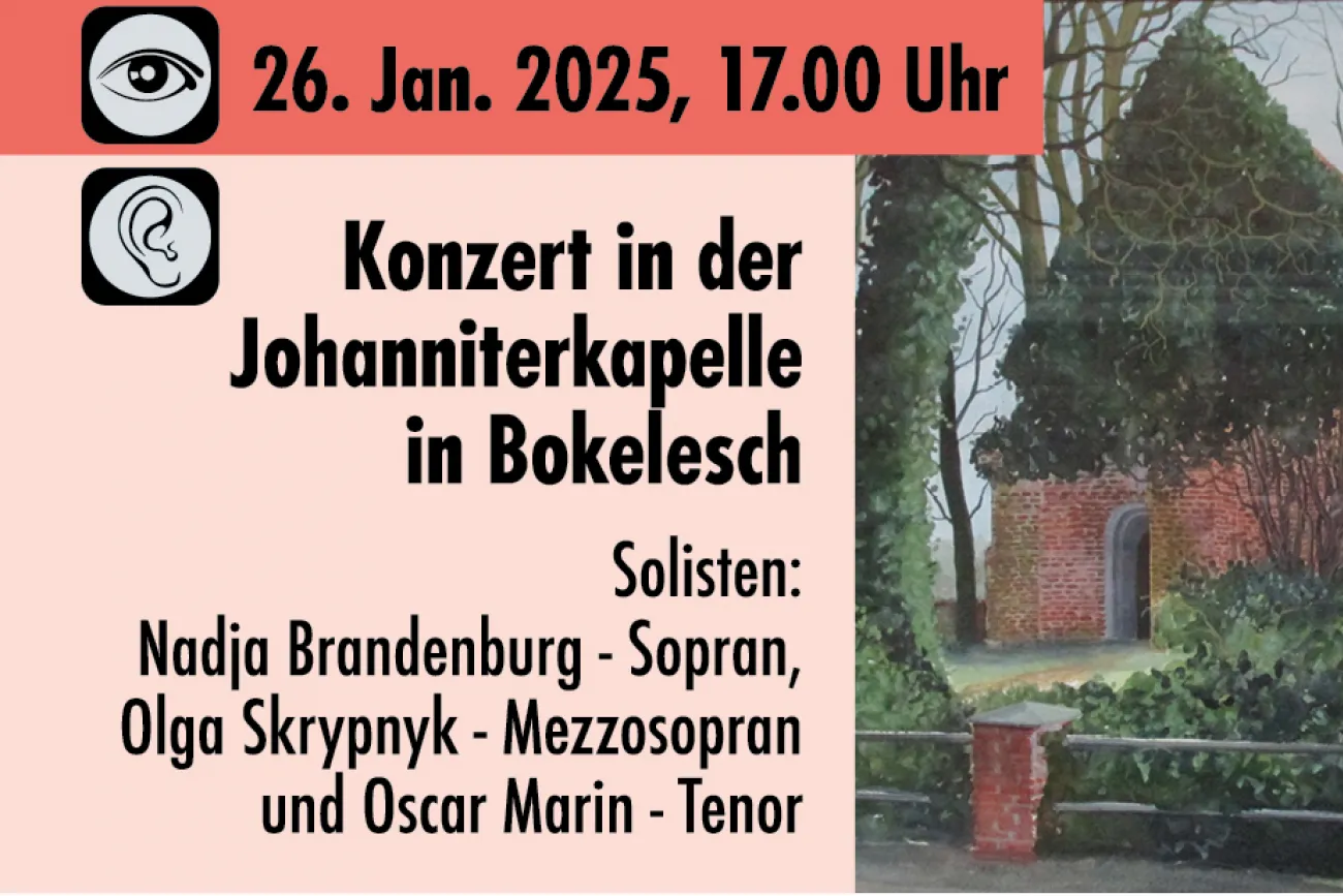 Konzert in der Johanniterkapelle in Bokelesch