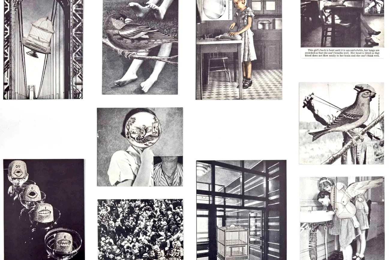 Marcia Hercovitz, Zehn Collagen, 1968, Edition, Graphothek Wilhelmshaven