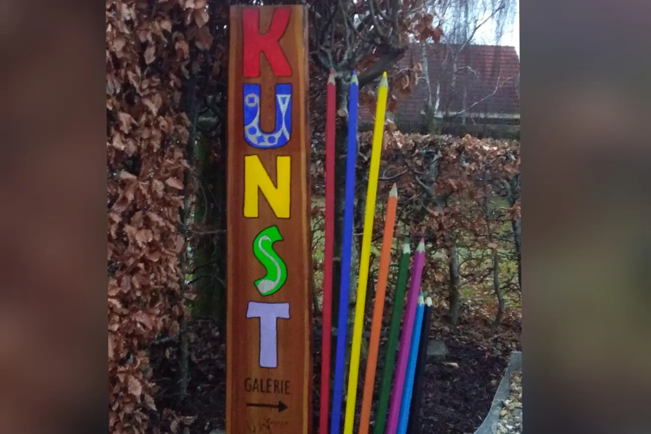 Eingangsschild Kunst