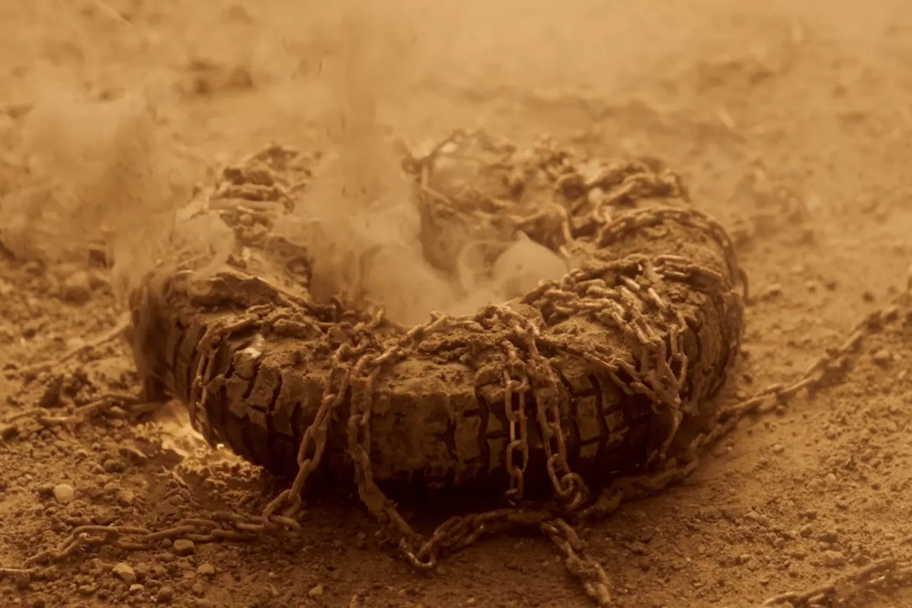 Collectif Grapain, Sans Soleil, 2024 Film, 9 Min. Loop Produziert mit The Desert Productions und der Unterstützung des Niedersächsischen Kultusministeriums