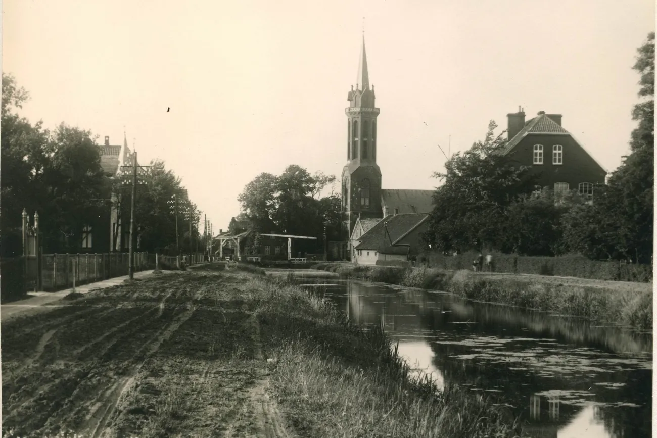 Blick auf das Zentrum von Rhauderfehn