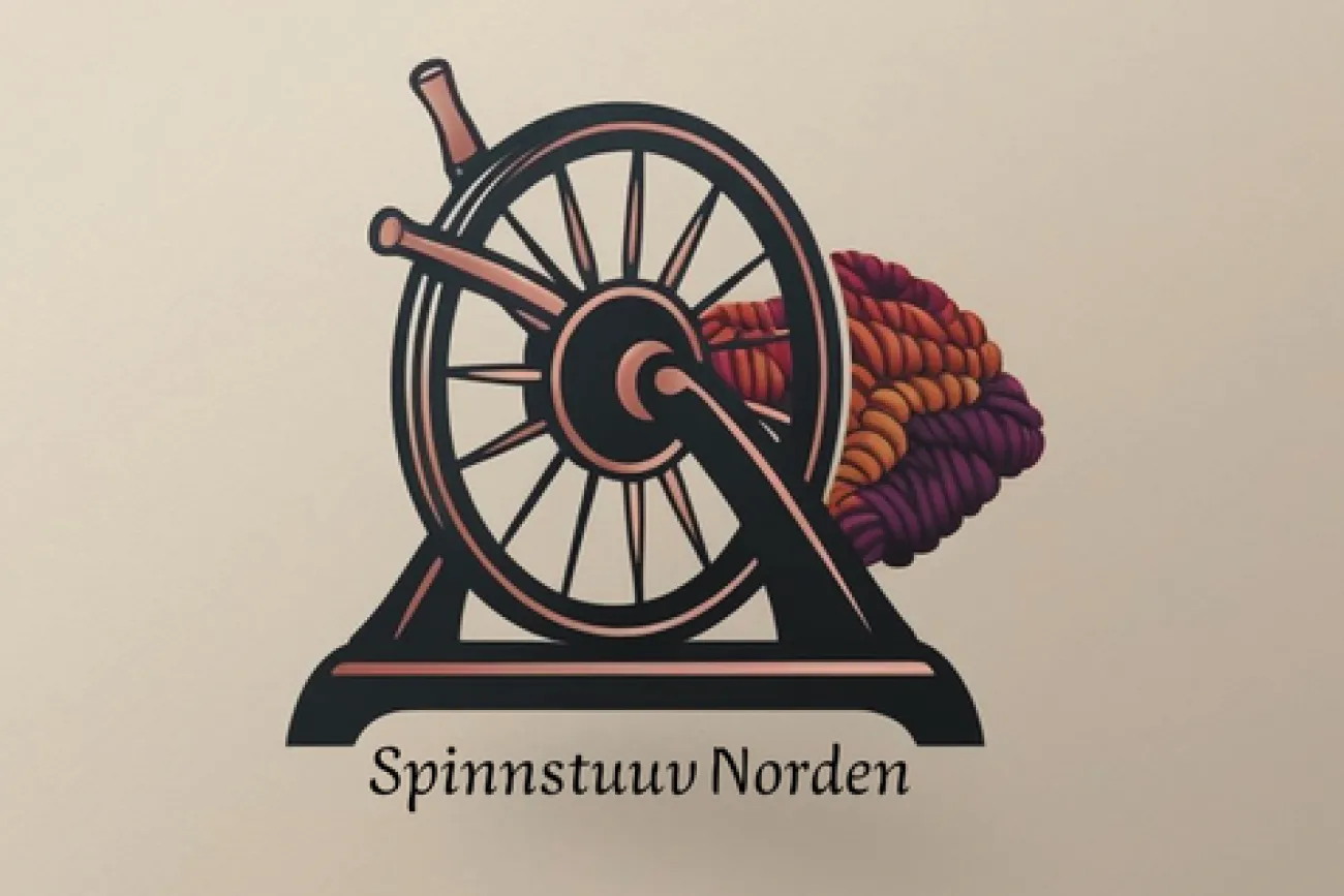 Ein Spinnrad zum herstellen von Garn 