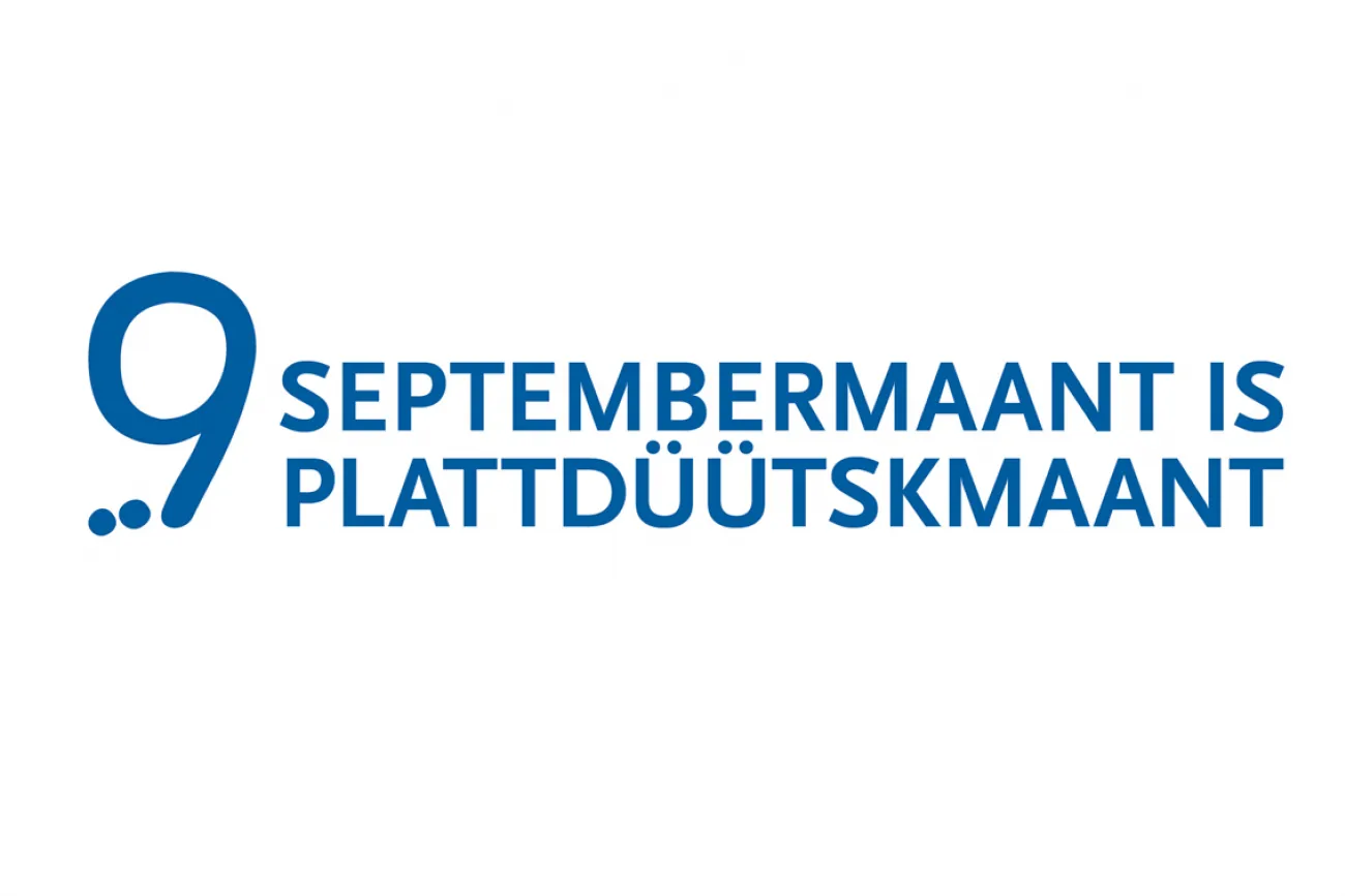 Septembermaant is Plattdüütskmaant