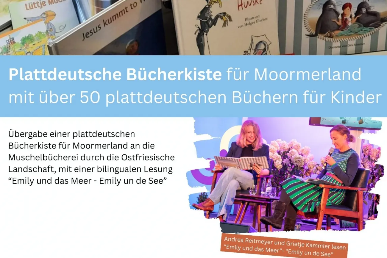 Plakat Plattdeutsche Bücherkiste und Lesung