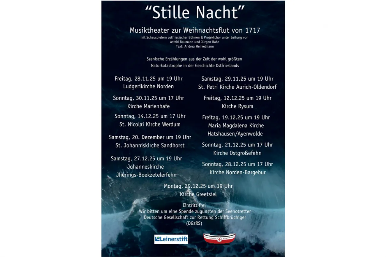 Hauptbild der Veranstaltung Stille Nacht - Musiktheater zur Weihnachtsflut von 1717