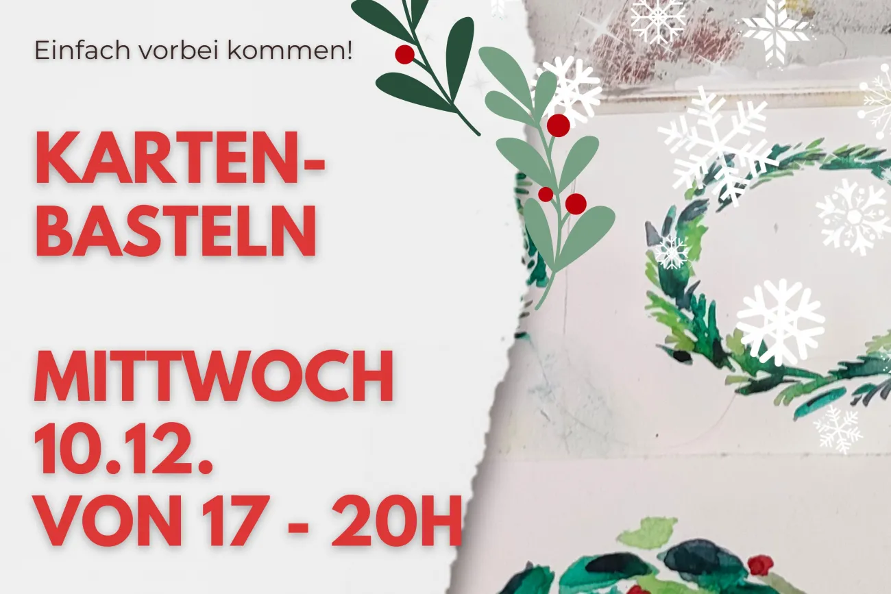 Postkarten basteln beim Burgstraßenzauber Pewsum