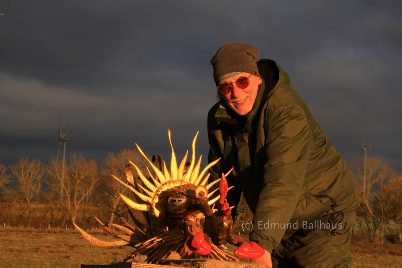 Edmund Ballhaus mit Königin