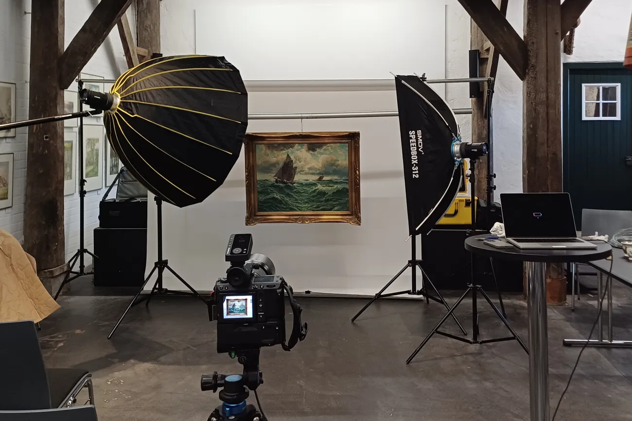 Einblick in die Fotoaufnahmen im Deutschen Sielhafenmuseum in Carolinensiel