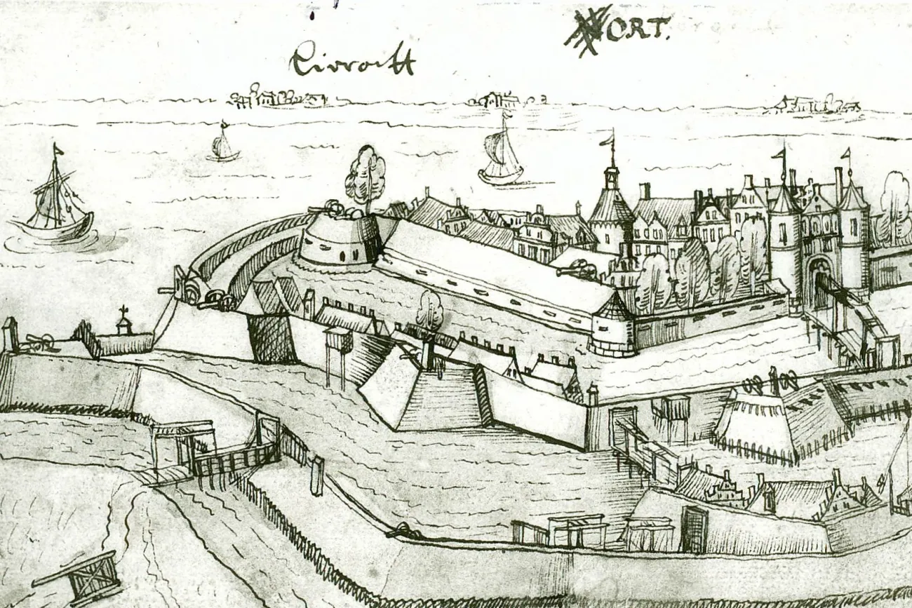 Festung Leerort - Zeichnung von Georg Faber (1632)