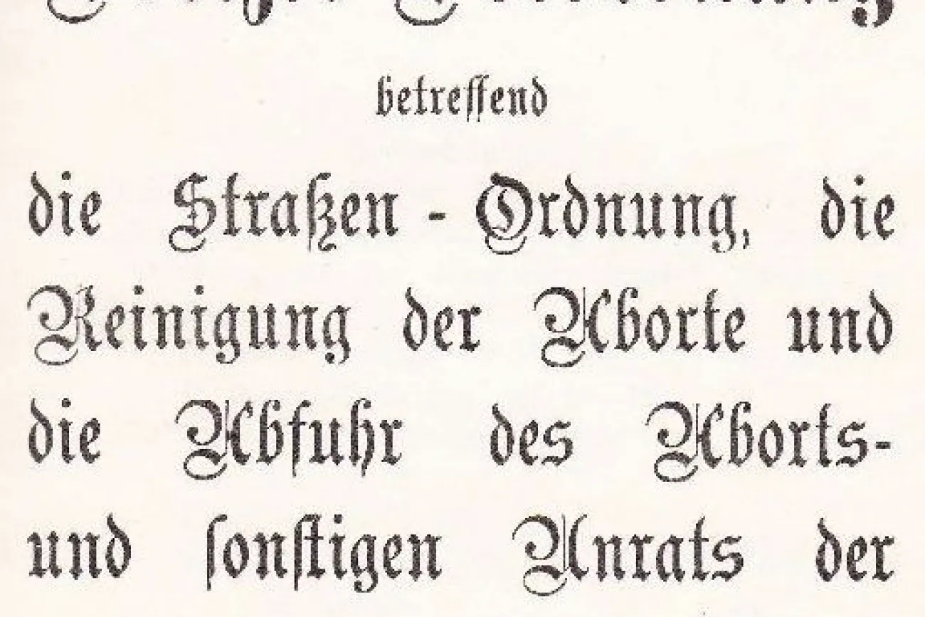 Strafenordnung.
