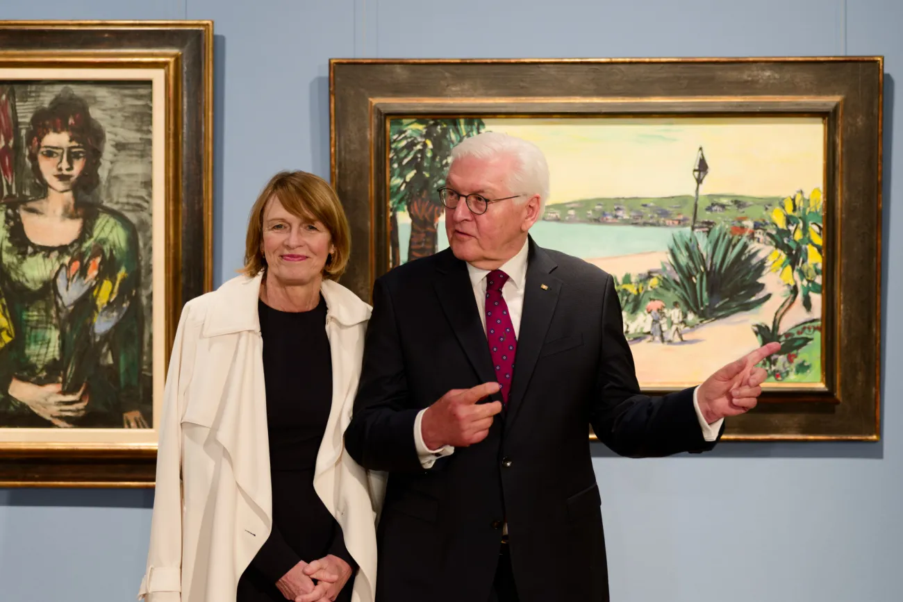 Frank-Walter Steinmeier und Elke Büdenbender in der Kunsthalle