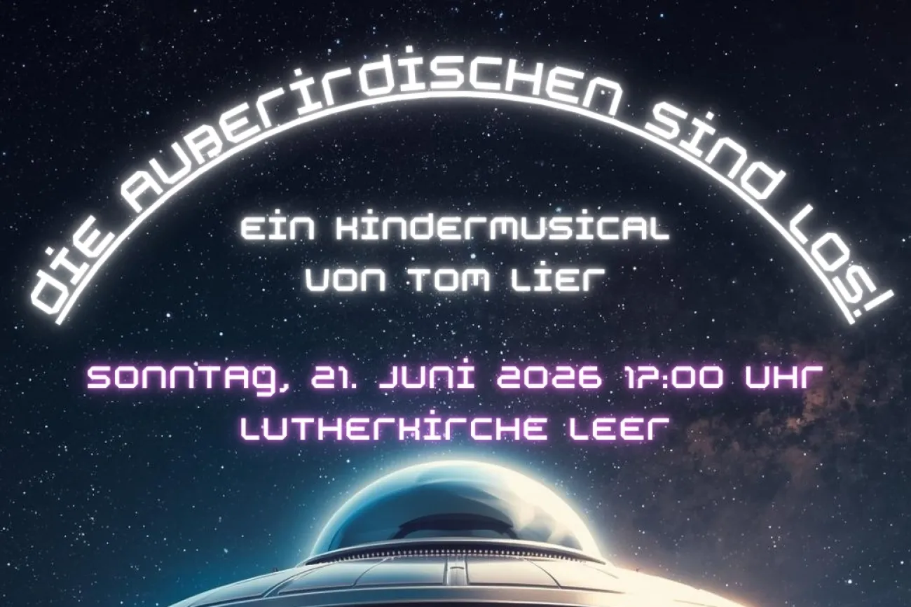 Plakat zum Musical Die Außerirdischen sind los