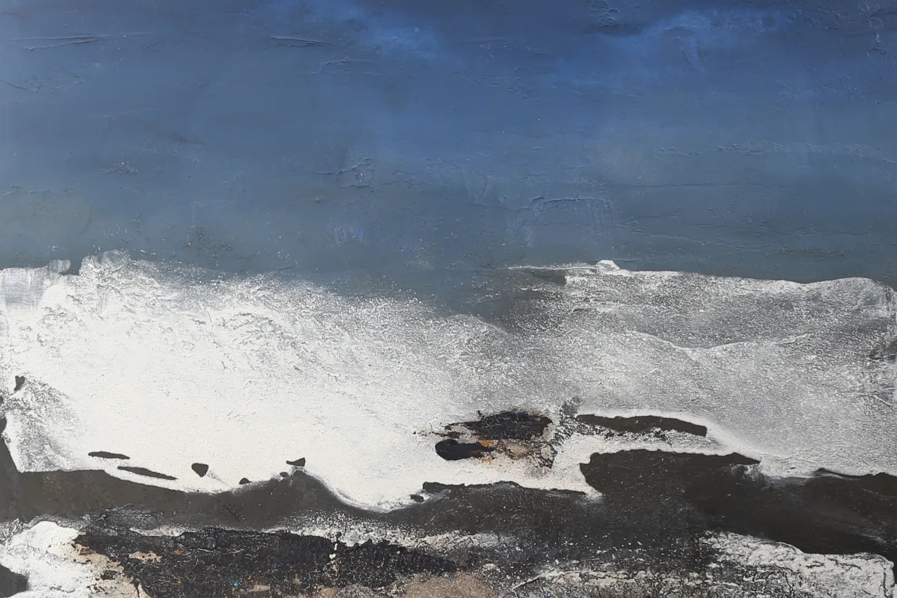 Nordsee,120x100, Mischtechnik auf Leinwand