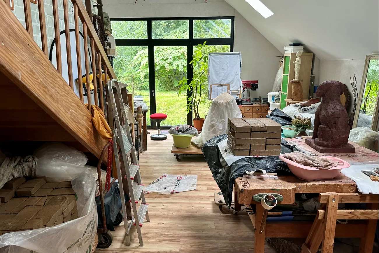 Blick ins Atelier von Nic Schaatsbergen