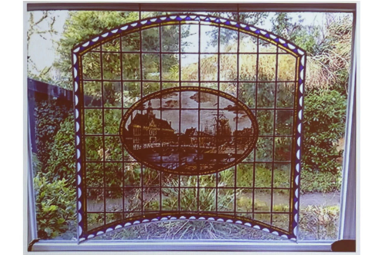 Fenster aus dem Geschäftshaus der Elbia-Eilfracht-Transportgesellschaft e.G.