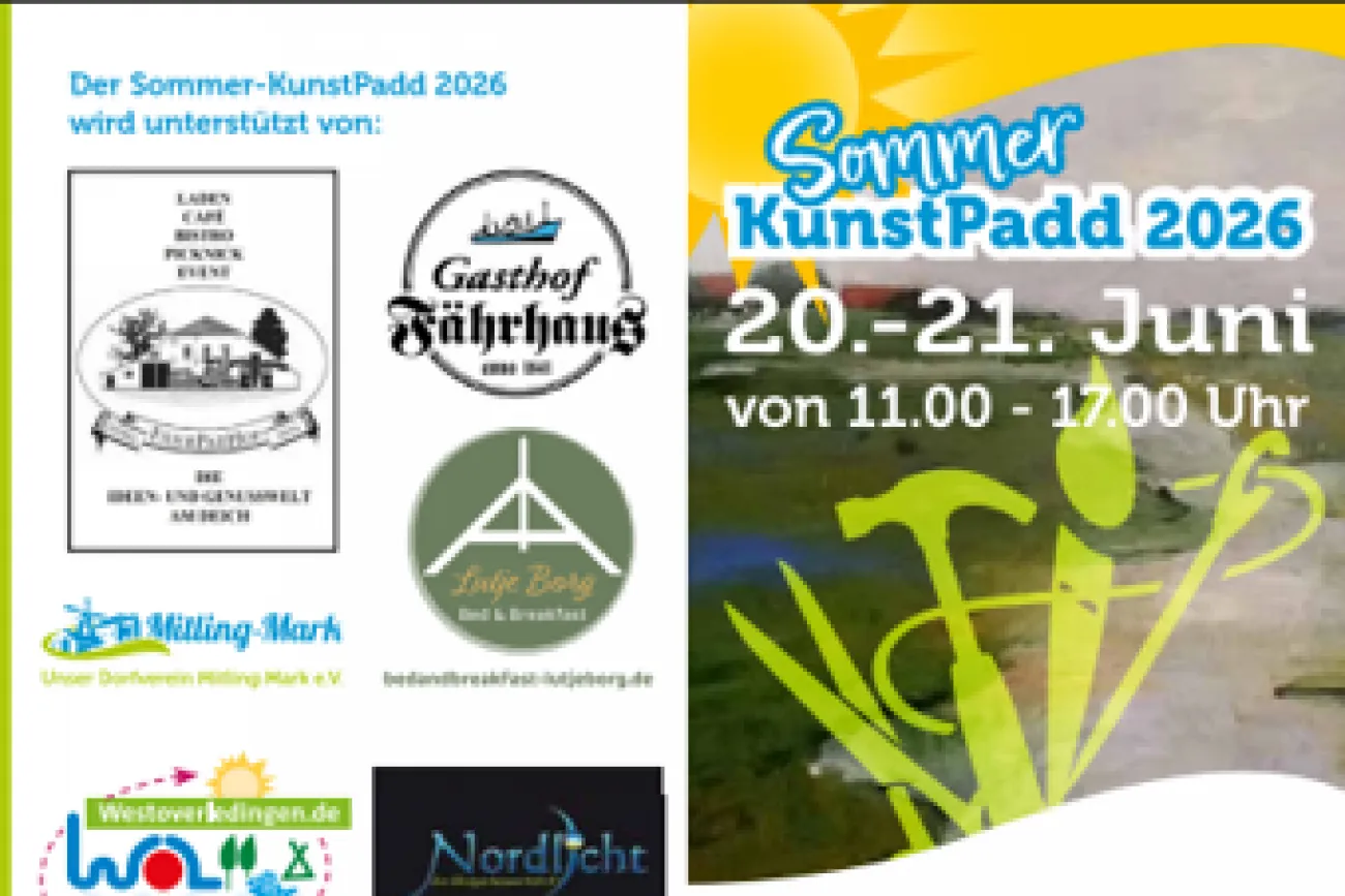 Flyer SommerKunstPadd Mitling-Mark 2026