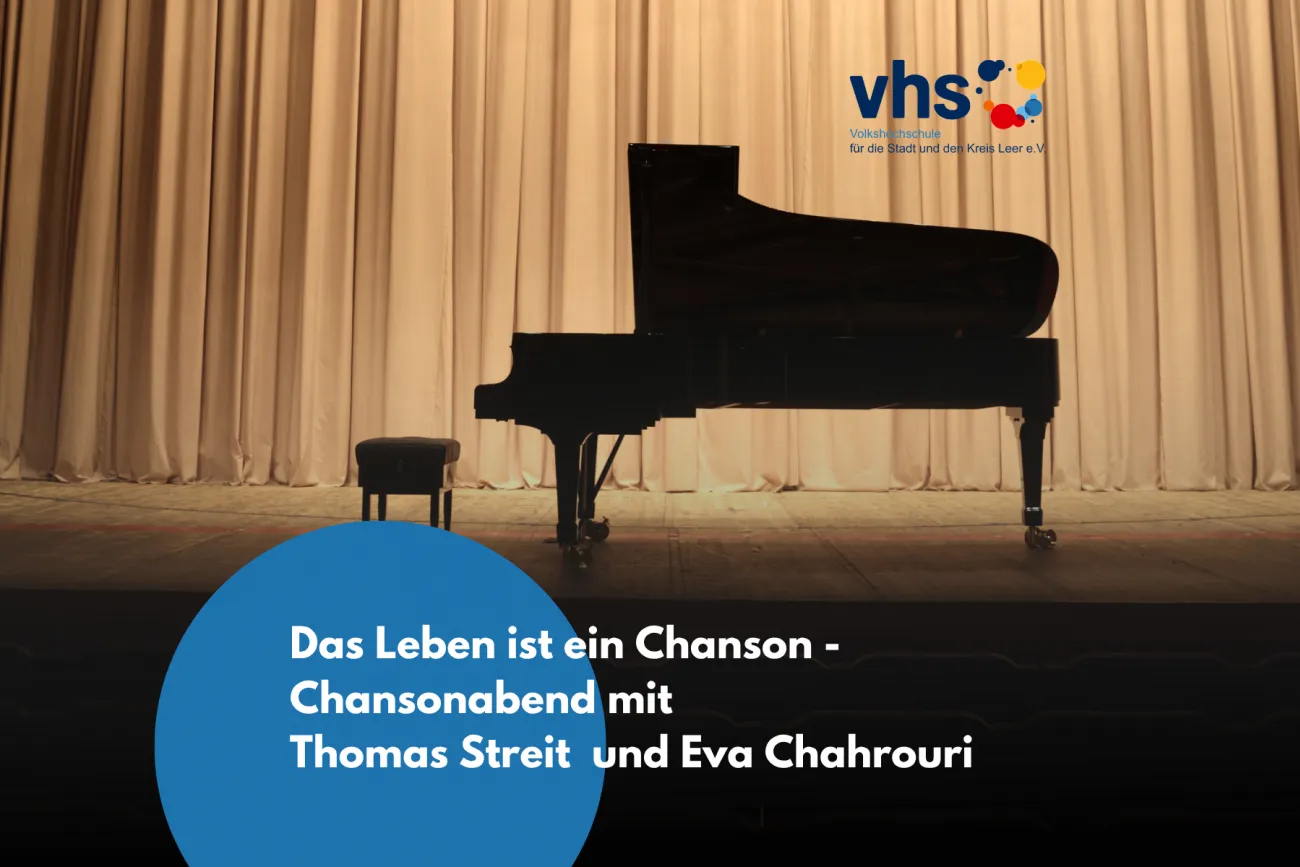 Veranstaltungsgrafik für einen Chansonabend
