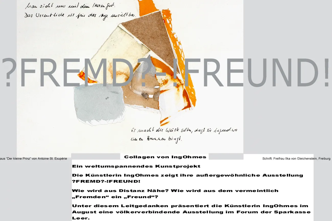 Einladungskarte Ausstellung ?Fremd?-!Freund!
