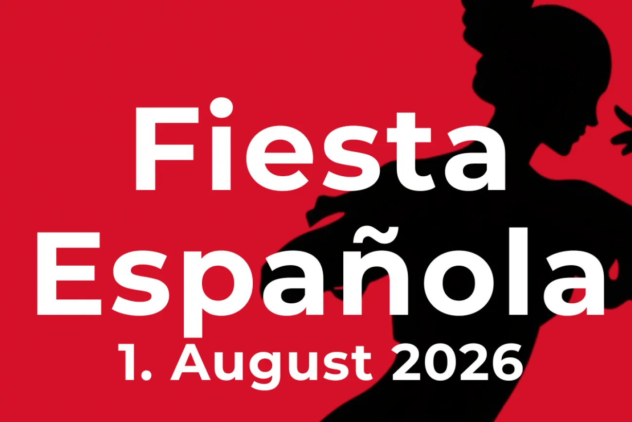 Fiesta Española; 1.August 2026; 18 Uhr Schulmuseum Bohlenbergerfeld; Eintritt 5€; Karten erhältlich über Eventim.de oder im Bürgerbüro