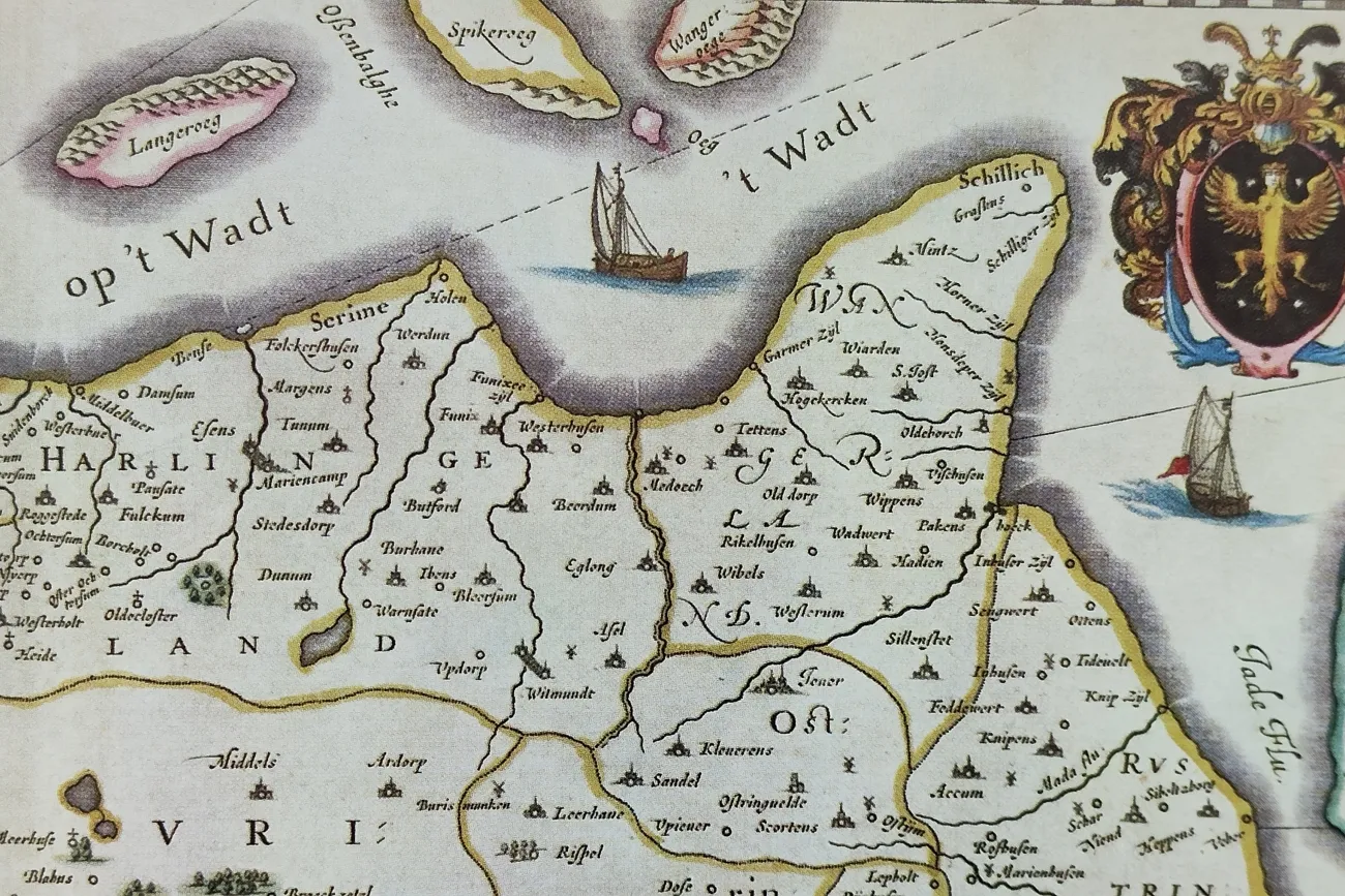 Alte Karte des Harlingerlandes