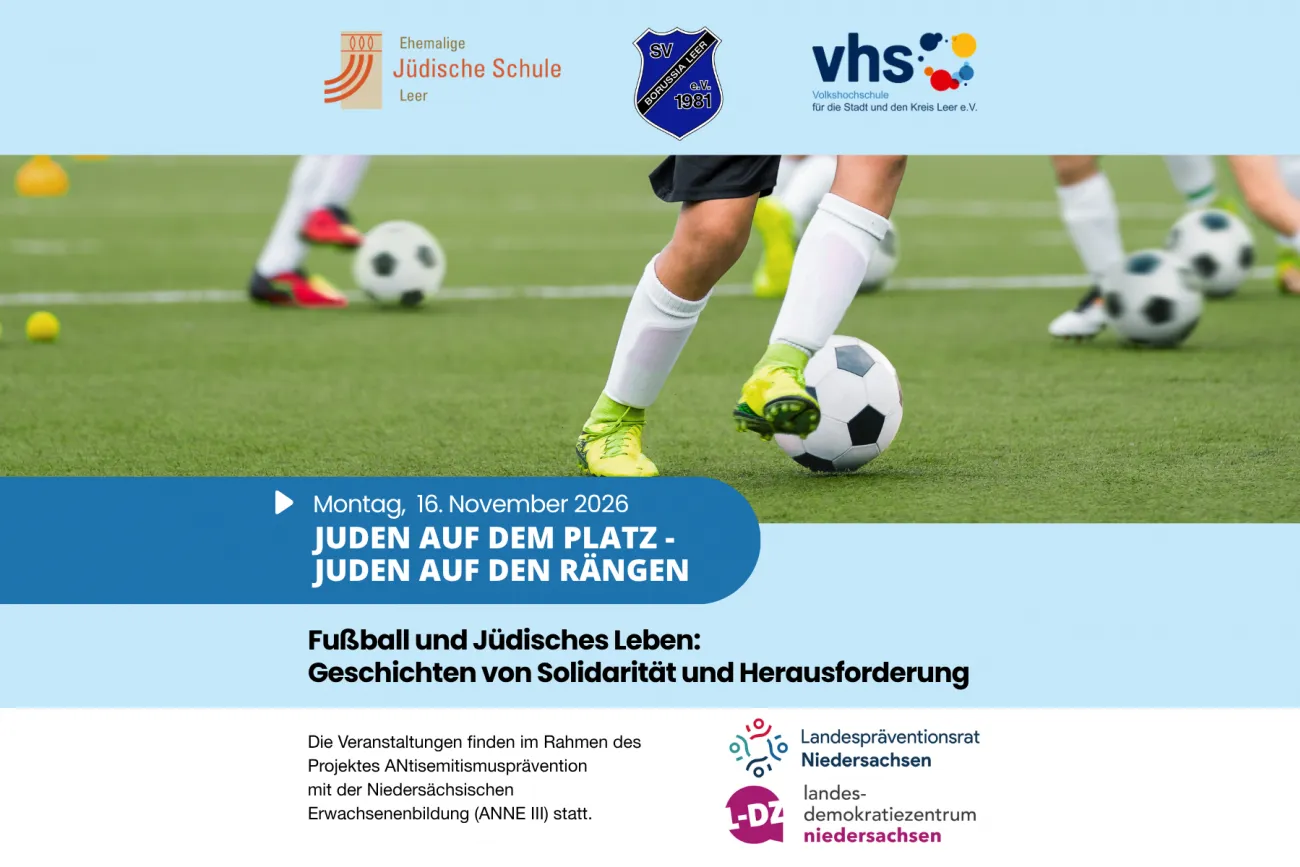 Plakat für die Veranstaltung Juden auf dem Platz, Juden auf den Ränken
