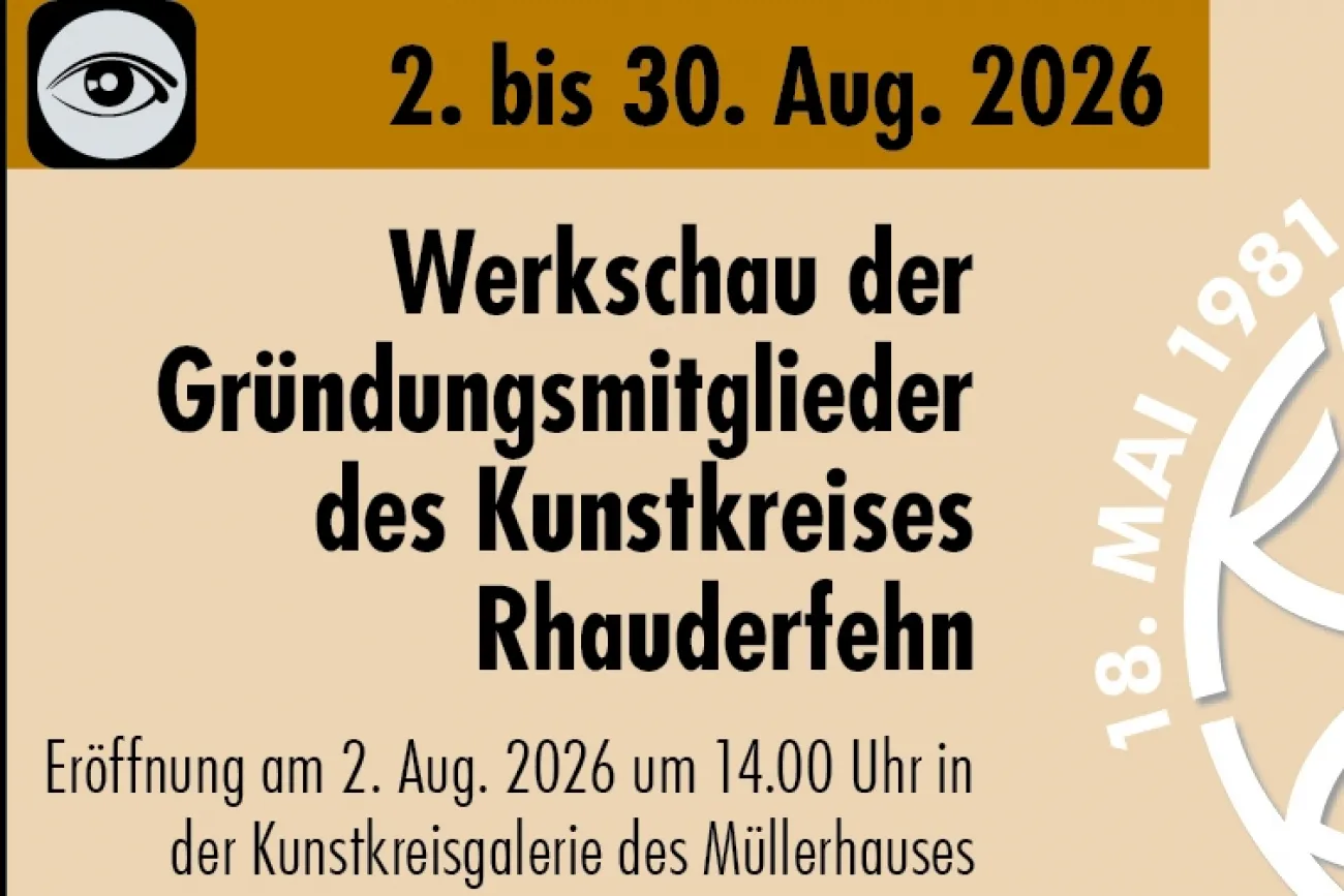 Plakat Werkschau der Gründungsmitlieder