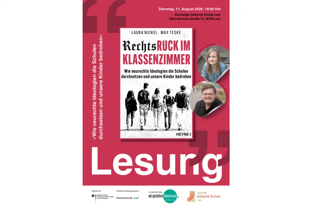 Plakat Lesung Rechtsruck im Klassenzimmer