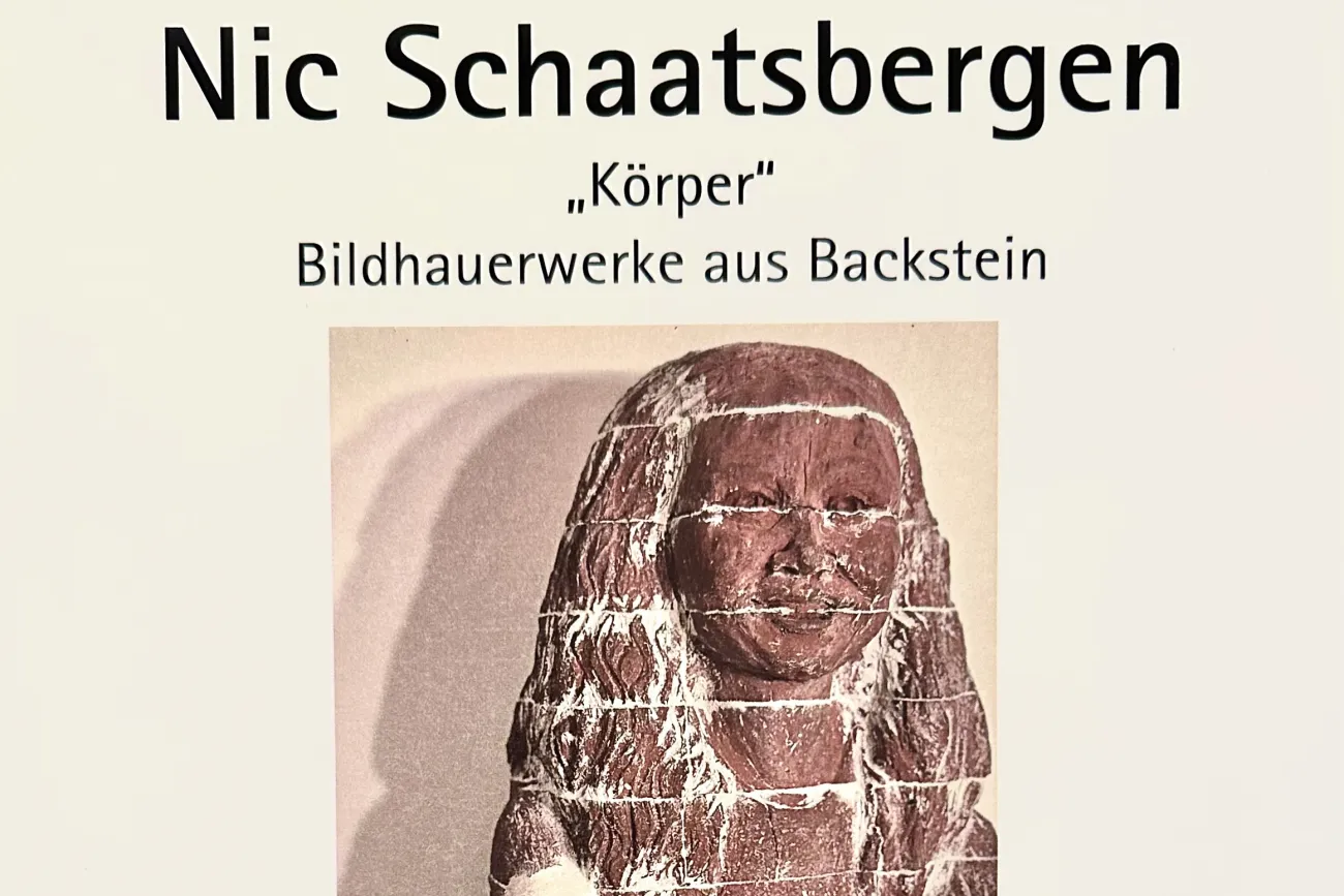 Ausstellungsplakat Kōrper vom Künstlerhaus Hooksiel. 